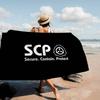 Классическая игра ужасов S-Scp F-Foundation Микрофибра Печатное пляжное полотенце Альпинизм Йога Пляжный бег Впитывающее Мягкое полотенце