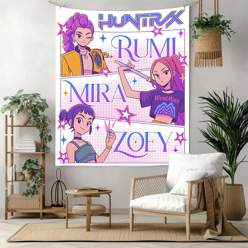 Huntrix5 Wall Decor Tapestry Art For Pet Memorial Birthdaywedding Party Backdrop Family Gift