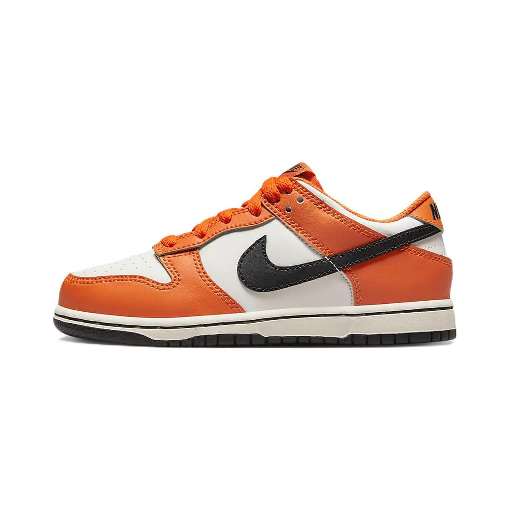 Nike Dunk Low PreSchool 'Halloween' 2022 (Unisex) Phantom / Black / Safety Orange Kids' Skateboarding Shoes DH9756 003