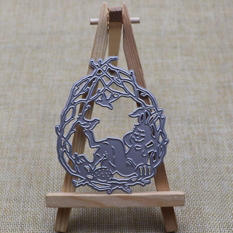 Новые животные кролик птица пасхальные яйца трафарет металлический трафарет для скрапбукинга практика практическое занятие своими руками