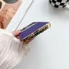 Подходит для чехла для мобильного телефона Samsung Zflip5, из овчины, складной экран ZFlip4, гальваническое покрытие, матовый ZFold4 ZFold5
