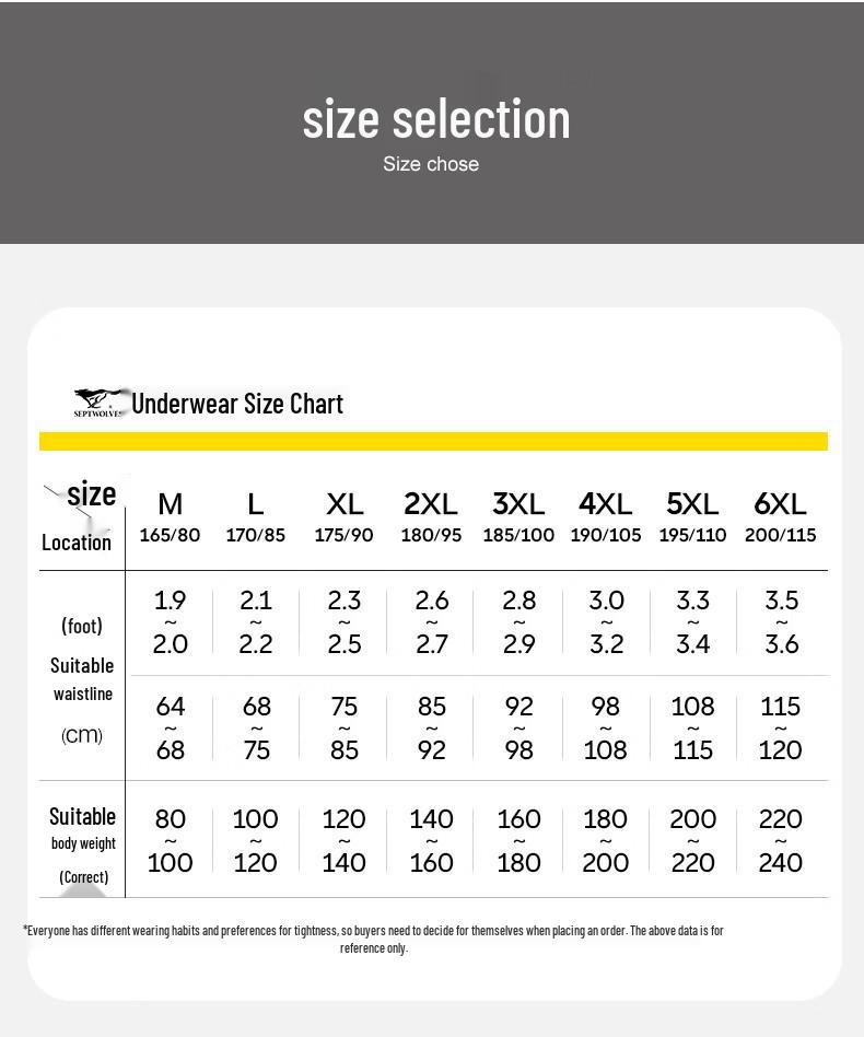 Мужские боксеры-брифы из ледяного шелка Seven Wolves, 7 штук