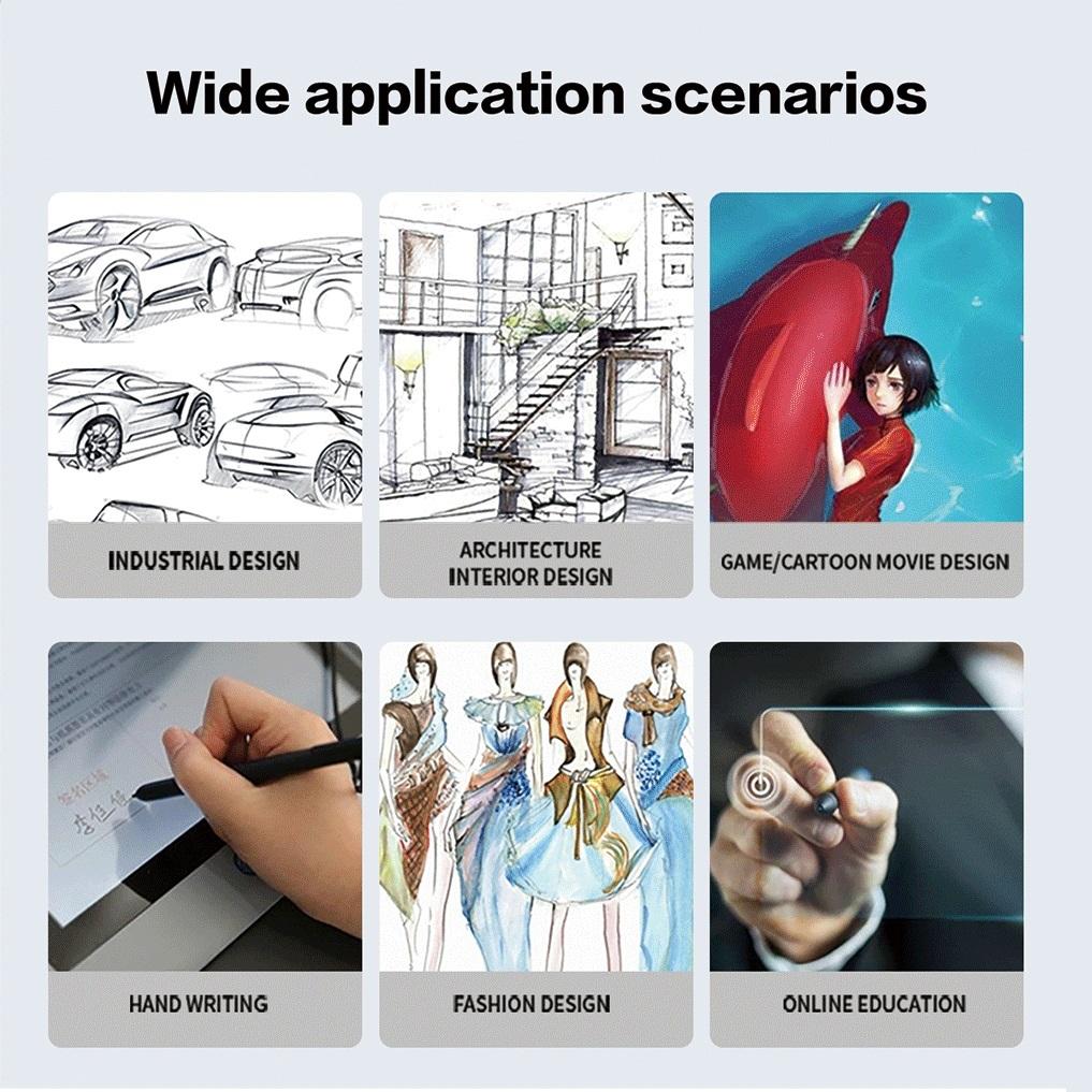 G10 1060Plus Graphic Tablet 10x6 Inch Designer Digital Drawing Tablet 8192 Levels Battery-Free Pen 10moons for Windows & MacAA