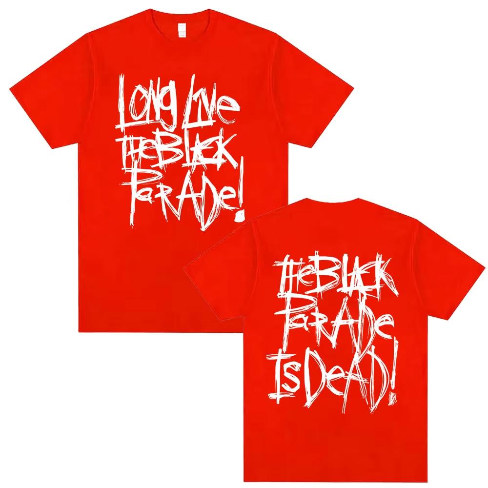 My Chemical Romance Band T Shirts Long Live The Black Parade 2025 Tour T-Shirt Tops Men Women Rock Punk Emo Short Sleeve Tshirt