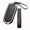 Business Style Double-Sided Leather Key Shell for AITO M7/M5 EV 2022 Model - Full Coverage Metal Car Key Case