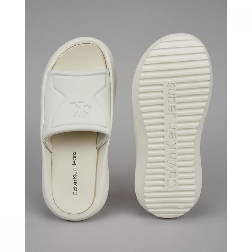 Calvin Klein JeanS Women S White Alicante SandalS Yw00978 Ybj
