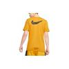 Nike Футболки Унисекс Желтые С круглым вырезом Средняя прямая посадка CJ7827-793