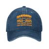 HulkHogan 2025 Hulkamania RIP Men Women Baseball Cap Lives Forever Distressed Washed Hats Cap Outdoor Summer Gift Snapback Cap