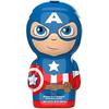 Marvel Captain America 2-in-1 Shower Gel and Shampoo – 3D Figurine with an Excellent Fragrance for Children and Adults (400 Ml)