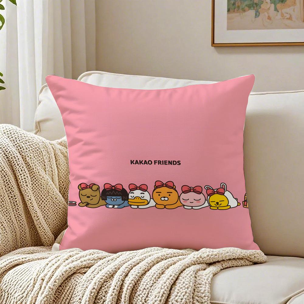 KKakao Friends Cushion Cover Pillowcase Antidustmite living Room Sofa Decor Cushion Room