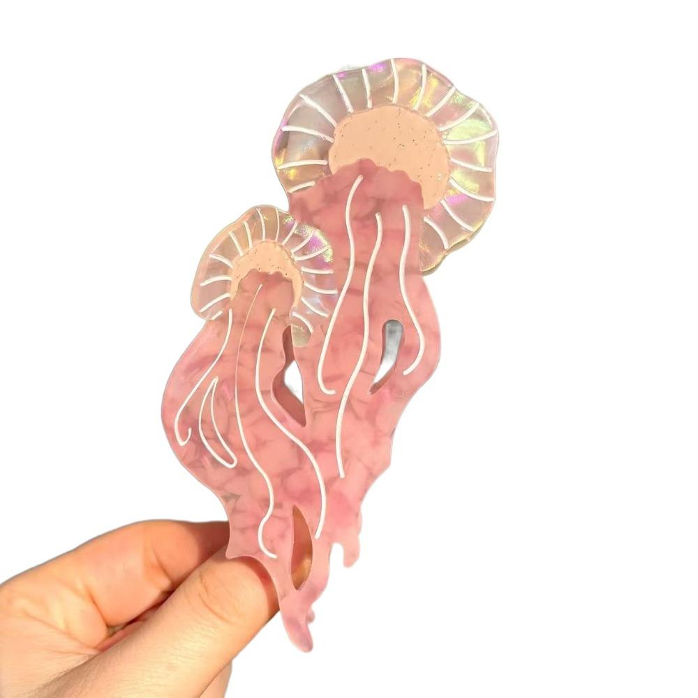 Acetic Acid Cartoon Animal Hair Clip Sweet Cute Shark Clip Fashion Jellyfish Hair Claw  Daily