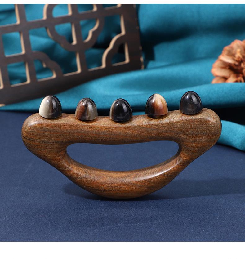 Sandalwood Cow Horn Massage Comb