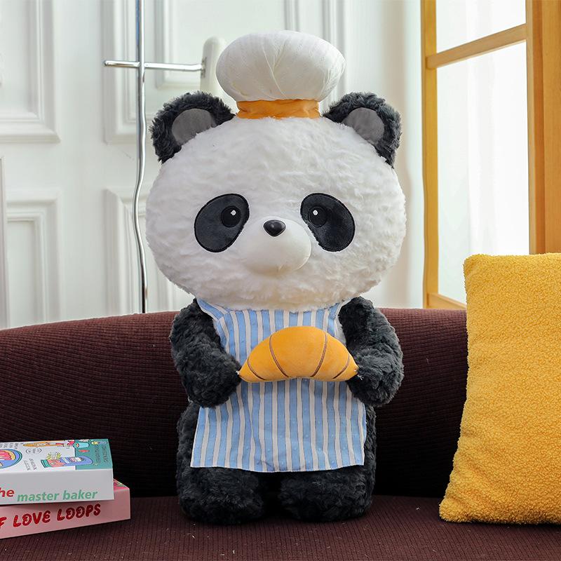 Cute Baking Elephant Plush Toy Bear Koala Wearing Chef Hat Doll Doll Children's Gift