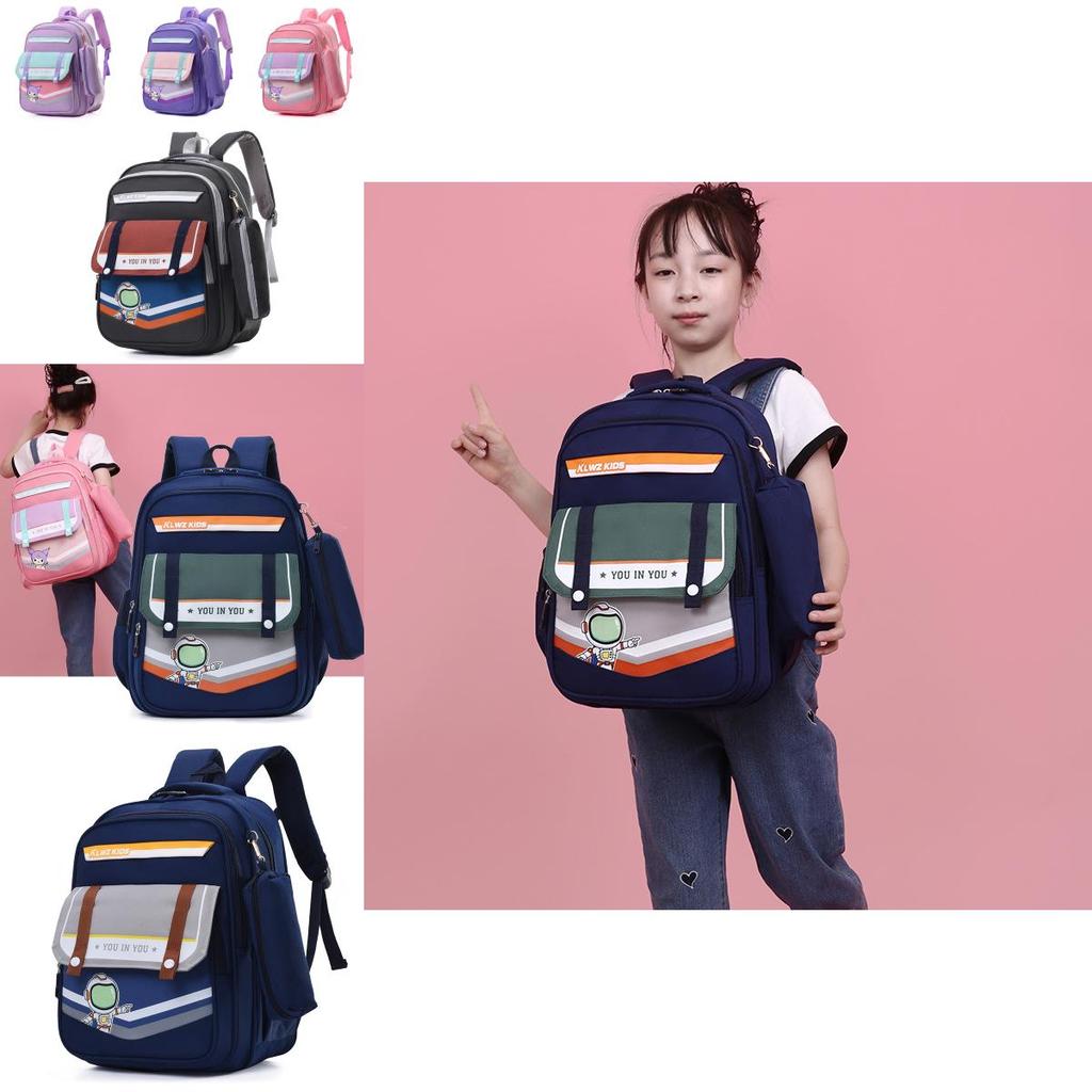 Очаровательный мультяшный рюкзак 2024 года для детей, большой вместимости, школьная сумка из ткани Оксфорд