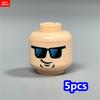 MOC Детали Конструктора Полая Плоть Выражение Лица Голова Идеально Для Фигурки 4 см Сделай Сам Образовательные Строительные Блоки Игрушки Детские Подарки