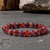 Personalized fashion jewelry bracelet, natural stone, popular beaded bracelet in Europe and America, red garnet bracelet, female.