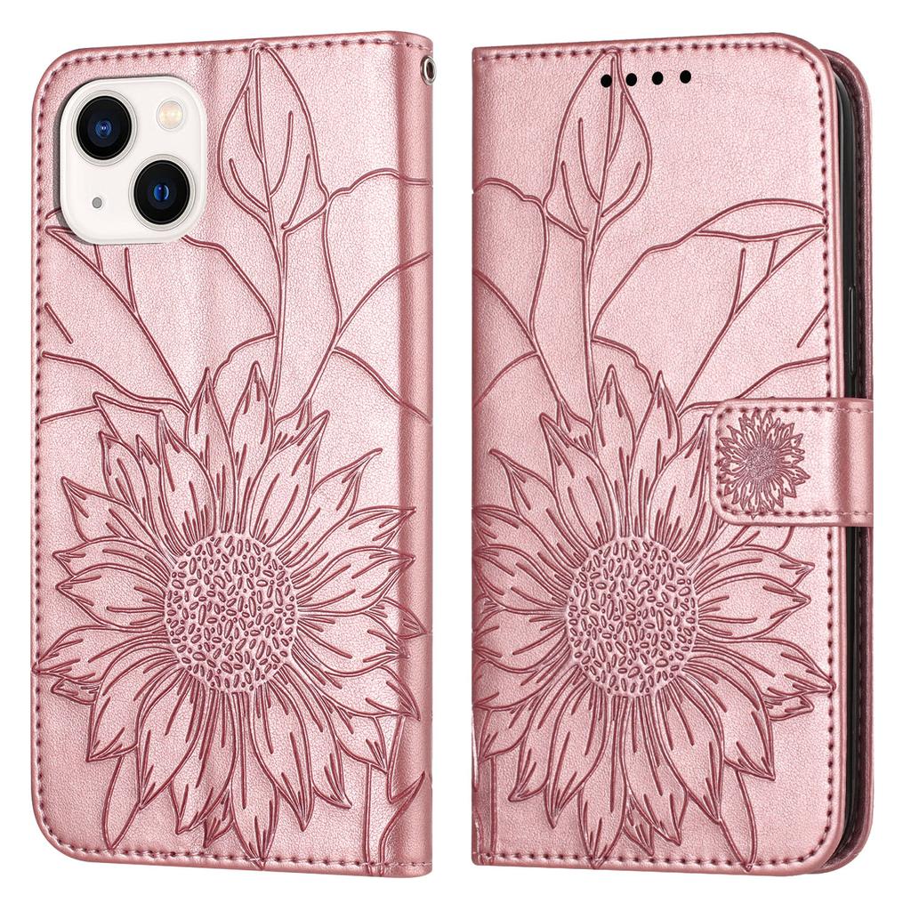 Защитный чехол из искусственной кожи с тиснением подсолнуха, держатель для магнитных карт, подставка, ремешок на запястье, флип-чехол для Moto G Stylus/G Power/E13/G73/G72/G62