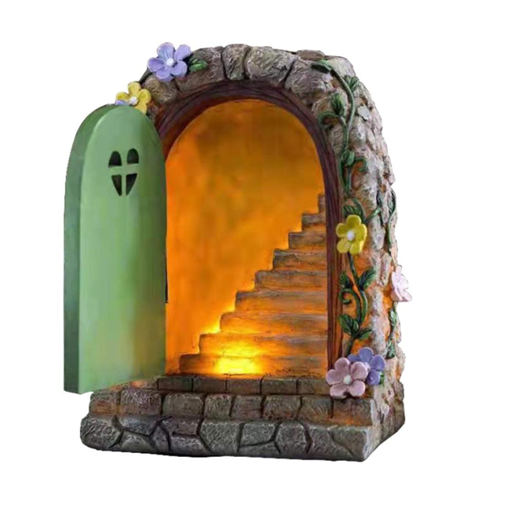 Украшение сада, уличные статуи, сказочный сад, солнечный камень, двери, украшения из смолы, аксессуары для домашнего стола, статуэтки, статуэтки