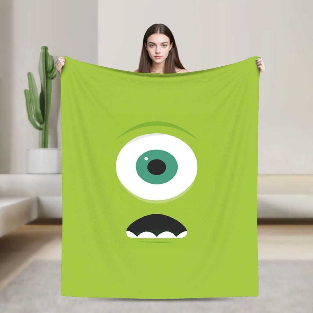 Monsters, Inc. Blankets Cute Cartoon Boo Flannel Throw Blanket Bedding Couch Decoration Ultra-Soft Warm Bedspreads