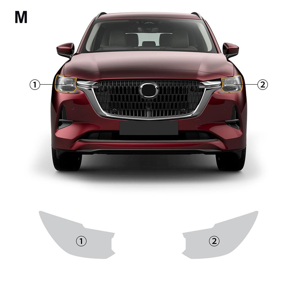 Car Headlight Rearview B C Pillar Paint Protection Film For Mazda CX 80 CX80 2025 Sticker Anti-scratch PPF Transparent Repair