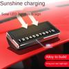 Solar Powered LED Parking Card Holder - Temporary Parking Pass with Multiple Number Options Car Park Stop Hidden Plate Gadgets