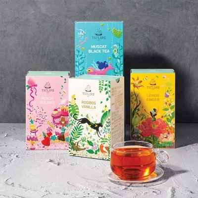 Чай Teaclip Premium 20 чайных пакетиков 6 видов на выбор