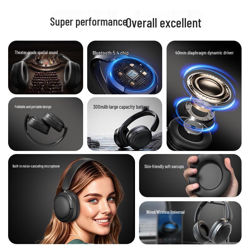 Новые трансграничные Bluetooth-наушники закрытого типа для игр с большой емкостью аккумулятора