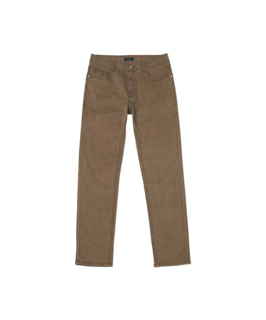PRODESHIRT Bordeaux Dyed Denim Pants (Brown)