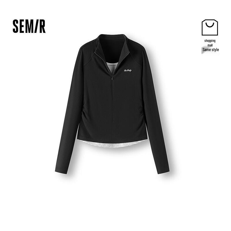 Женская термофутболка Semir с длинным рукавом, приталенная, под горло