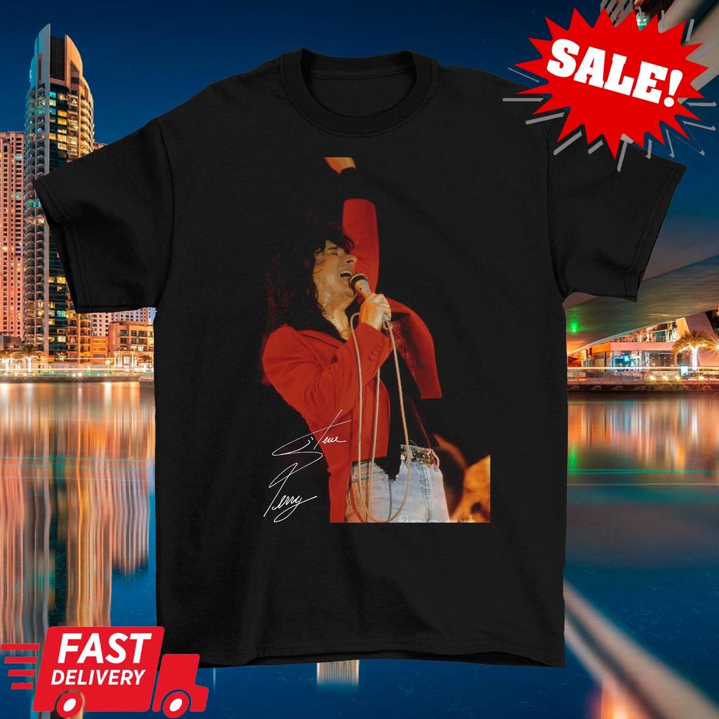 LIVE in CONCERT Signature STEVE PERRY Shirt Classic Black Unisex S-5XL