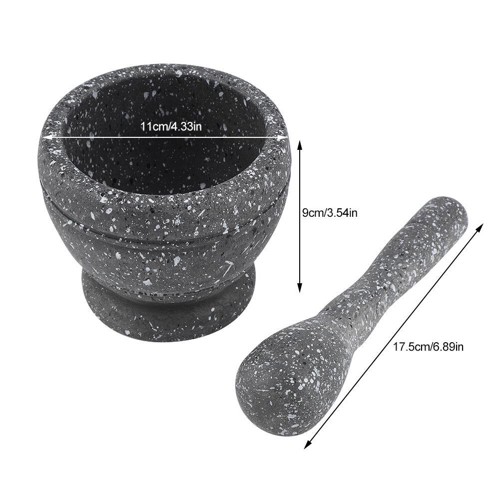 Spice Grinder Pestle Set Spices Mortar Pestle Set, Stone Grinder Granite Mortar Mortar Pestle Set, 6 Inch for Home Kitchen