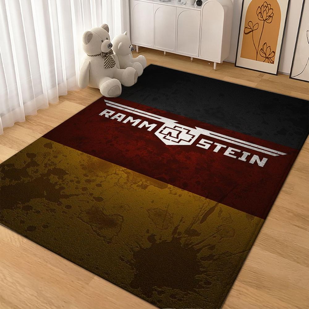 Rammstein German Industrial Metal Style Rectangular Rug Durable Easyclean Carpet For Living Room Hallway Balcony Home Decor Valentine'S Day Gift