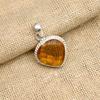 Adorable Honey Topaz Gemstone Handmade 925 Sterling Silver Pendant Jewelry For Women