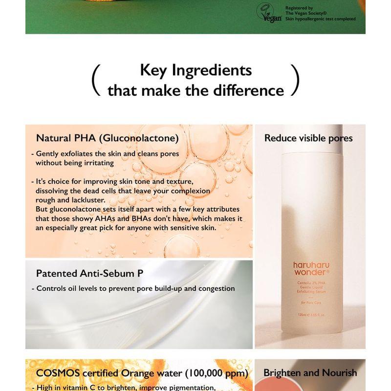 haruharu wonder - Centella 3% PHA Gentle Liquid Exfoliating Serum