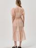 Sorry, Too Much Love Cupro Organza Bustier Detail Dress_Peach