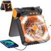 4 Speeds Wind Outdoor Solar Fan 90-Degree Folding Portable Tent Fan Folding Ventilador  Tent Use