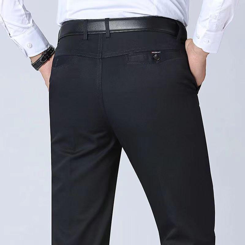 Men's Jeans Summer New Loose Straight Middle-aged Men's Casual Pants High Waist Middle-aged and Older Dads Pants