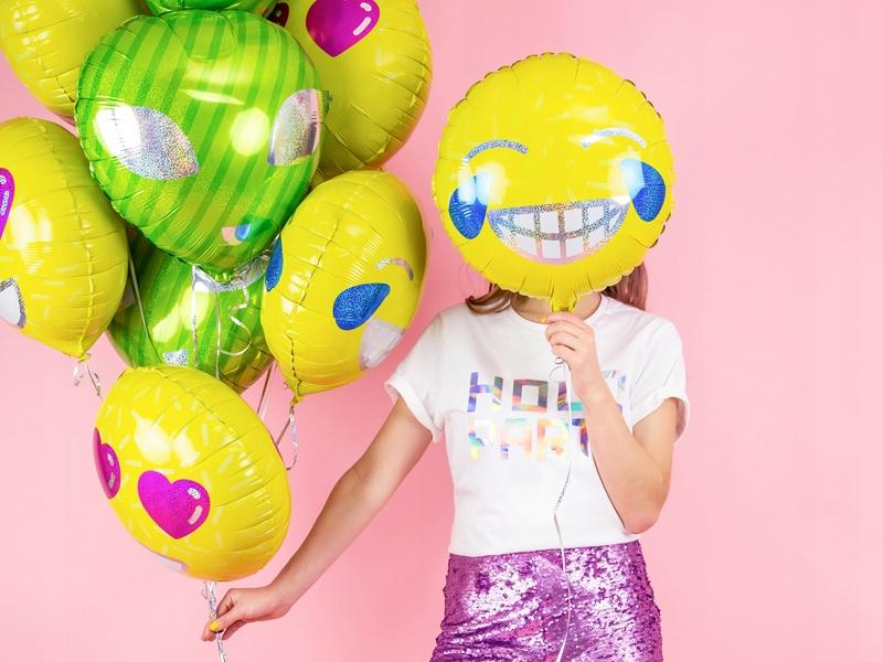 Emoji Foil Balloon - Smile, 45cm