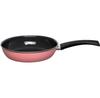 Эмалированная сковорода 24 см, розовая (0042-114)