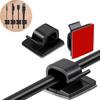 50PCS Cord Holder Cord Organizer Wire Clips Multipurpose Cable Clips Self Adhesive Wire Management