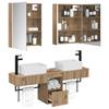 Bathroom Cabinet Set 5 pcs Artisan Oak 53 x 15.5 x 70 cm