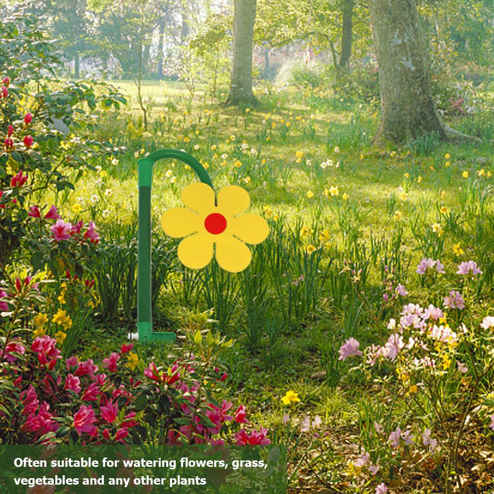 Rotation Sprinkler Flower Shape Dancing Daisy Sprinklers 720 Rotating Water Spray Toy for Yard Lawn Watering Irrigation Tool