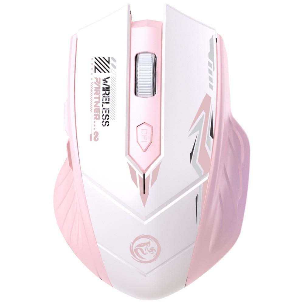 Wireless Luminous Gaming Mouse - Mecha Style Silent Bluetooth for Office & Esports