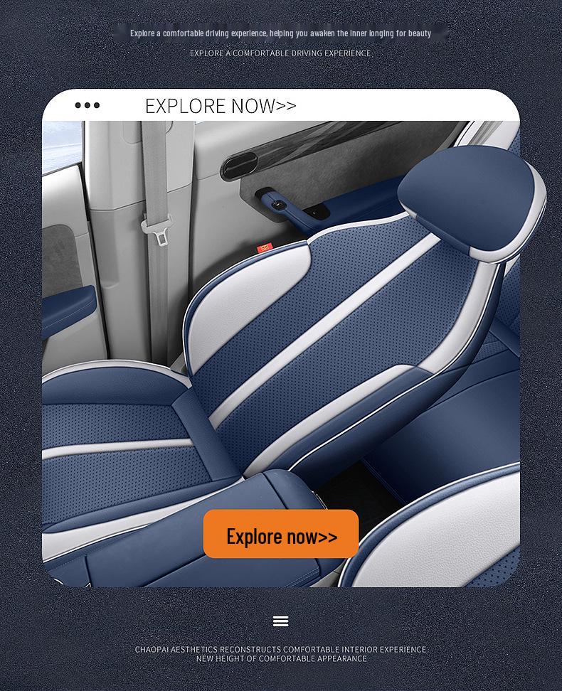 Leapmotor C11 All-Season Leather Car Seat Cover - Universal Full Coverage Cushion.