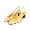 Кожаный Квадратный 5см Женский Slingback Bbi201ye