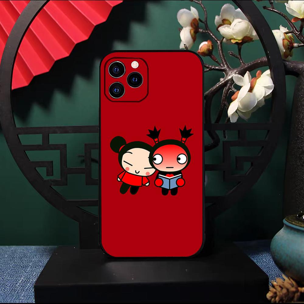 Чехол для телефона Pucca-A G-Garu Мультяшный Для IPhone 17 Pro Max 16 15 14 Pro Max 13 11 X Xs Xr 8 7Plus Силиконовый Чехол