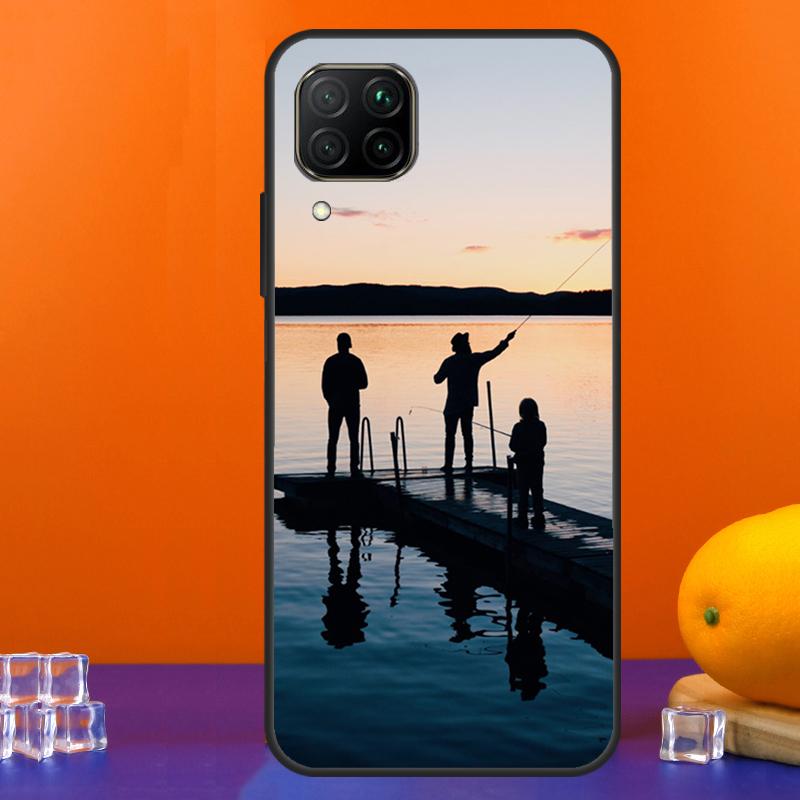 Bass Fishing Lake Sunset Fisherman For Huawei Nova 7i 8i 11i 12i 12s 9 10 SE Y91 Y90 Y60 Y70 Y72 Y61 P30 P40 Lite P60 Pro Case