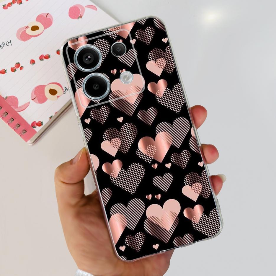 For Xiaomi Poco X6 5G Case PocoX6 Pro New Fashion Painted Cover Clear Silicone Phone Case For Xiaomi Poco X6 Pro X6Pro 5G Bumper