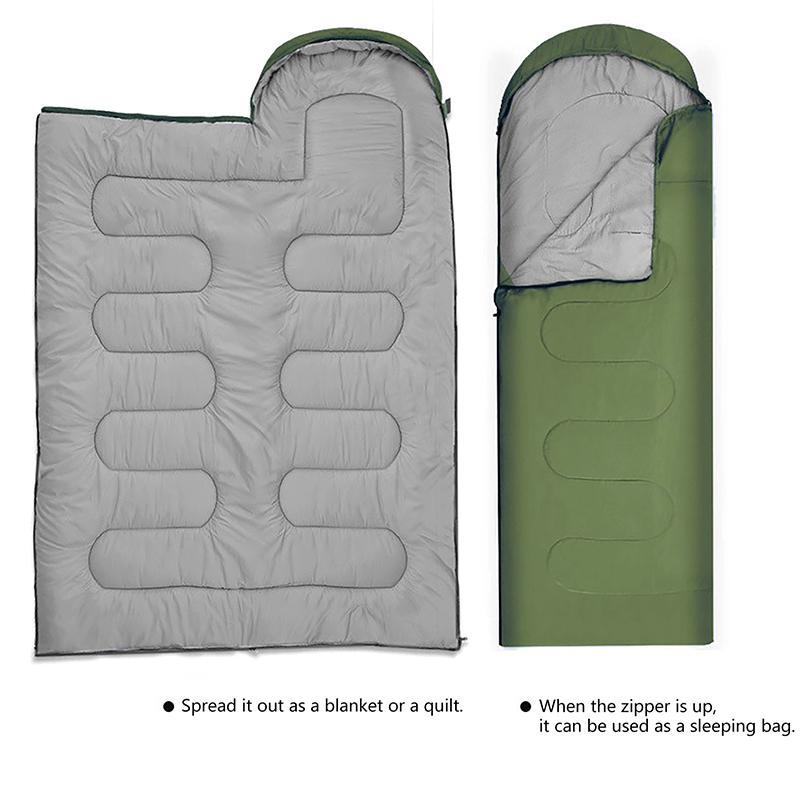 1 шт. спальный мешок для кемпинга, сверхлегкий водонепроницаемый 4-сезонный теплый конверт, спальные мешки для походов на открытом воздухе