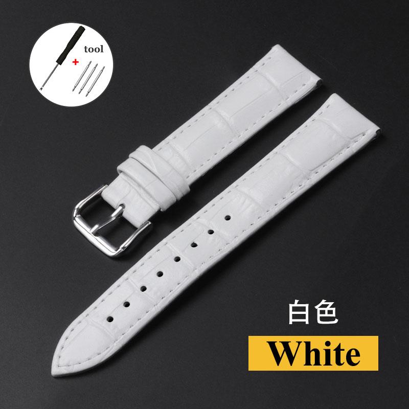 Ремешок из натуральной коровьей кожи для Seiko для Tissot Мужской и женский универсальный ремешок для часов 12 13 14 15 16 17 18 19 20 21 22 24 мм